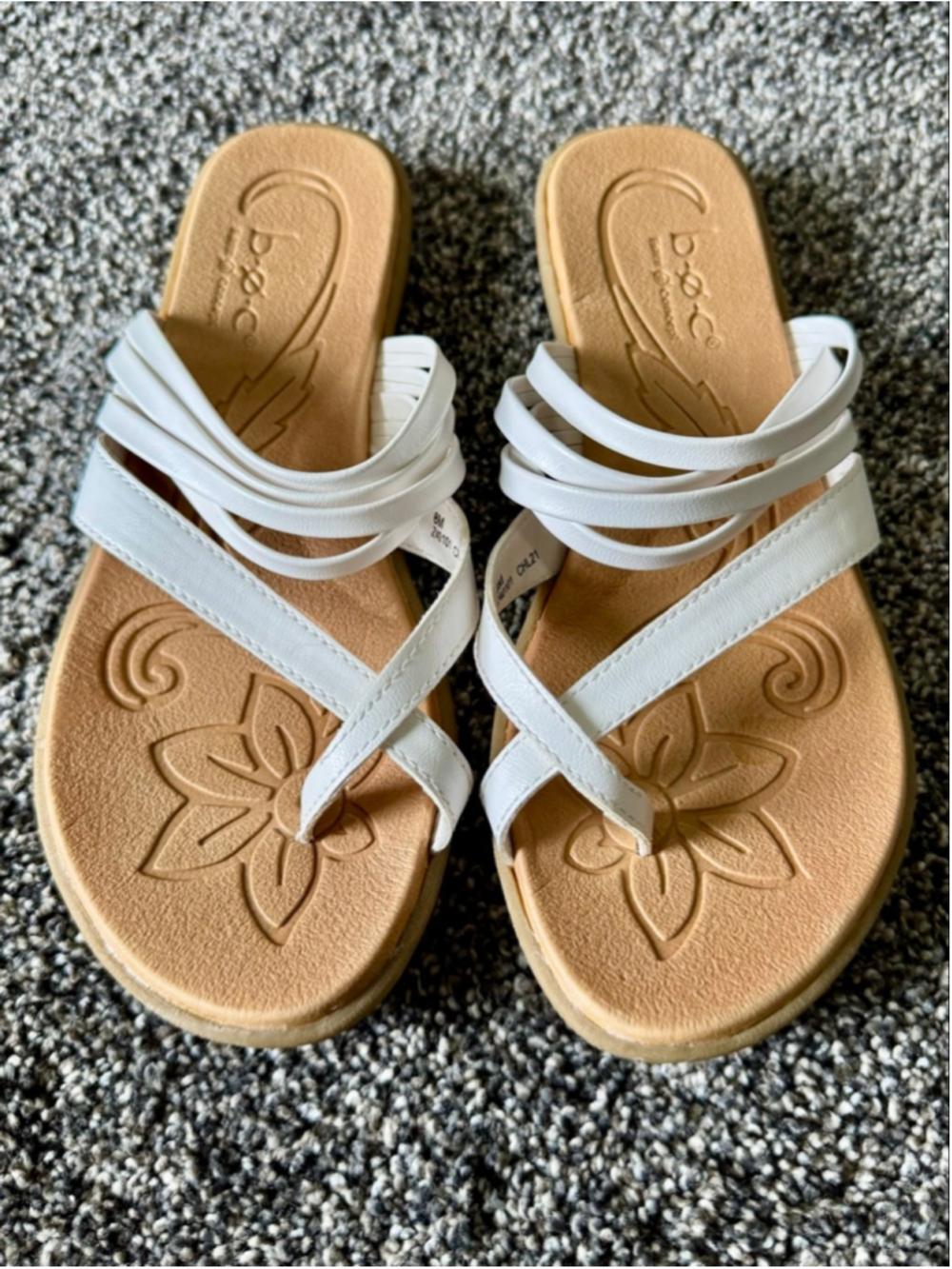 Women's B.O.C. Alisha Strappy Sandals in White Size 8 - Picture 2 of 10